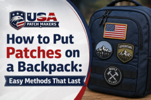 how to put patches on a backpack without sewing
